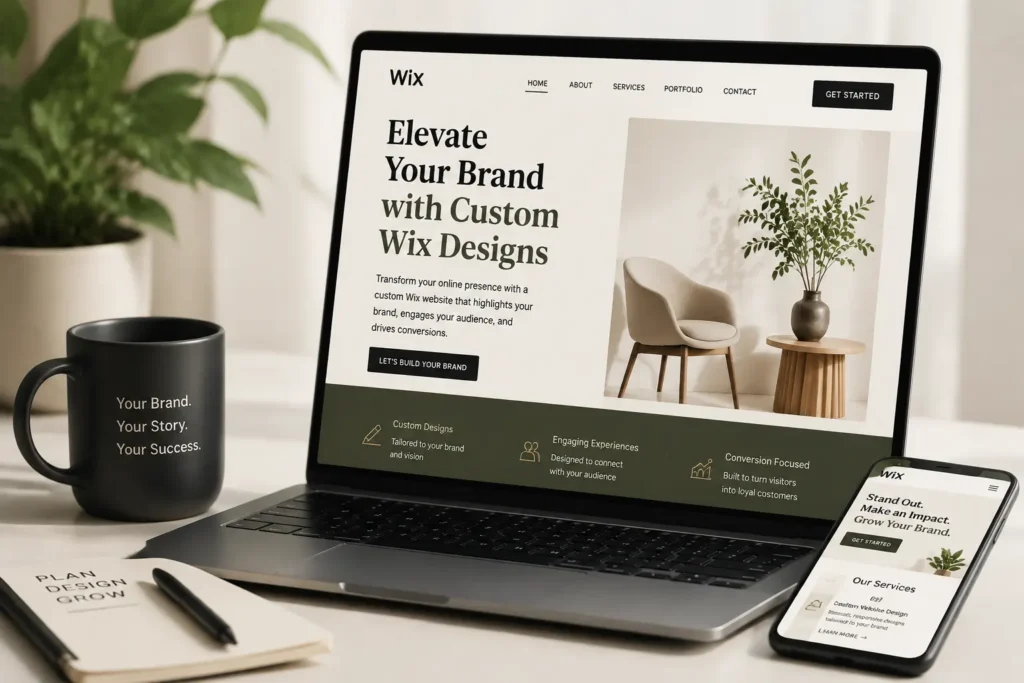 Elevate Your Brand with Custom Wix Designs