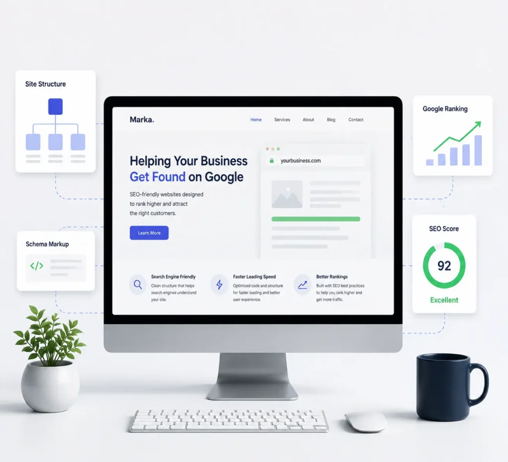 SEO dashboard and website SEO dashboard and website